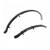 Sada blatníkov predné / zadné pre použitie na bicykle / pneu 700C, OXFORD (čierne, šírka 41 mm, vr. Kotevných vzpier) (Farba čierne)