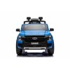 Elektrické autíčko FORD Ranger, modré, Koženkové sedadlo, 2,4 GHz diaľkové ovládanie, Bluetooth / USB Vstup, Odpruženie, Lítiová batéria, Plastové kolesá, 2 X 30W MOTOR, ORIGINAL licencia (Farba modré)