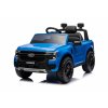 Elektrické autíčko FORD Ranger, modré, Koženkové sedadlo, 2,4 GHz diaľkové ovládanie, Bluetooth / USB Vstup, Odpruženie, Lítiová batéria, Plastové kolesá, 2 X 30W MOTOR, ORIGINAL licencia (Farba modré)