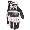 Rukavice STELLA SMX-2 AIR CARBON, ALPINESTARS, dámske (čierne / biele / fialové) (Veľkosť XS)