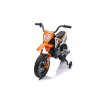 Elektrická Motorka MOTOCROSS, Oranžová, 12V batéria, EVA mäkké kolesá, Koženkové sedadlo, 2 x 25W Motor, Odpruženie, Kovový rám, MP3 Prehrávač s Bluetoothom, pomocné kolieska