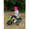 Elektrická Motorka MOTOCROSS, Oranžová, 12V batéria, EVA mäkké kolesá, Koženkové sedadlo, 2 x 25W Motor, Odpruženie, Kovový rám, MP3 Prehrávač s Bluetoothom, pomocné kolieska