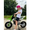 Elektrická Motorka MOTOCROSS, Oranžová, 12V batéria, EVA mäkké kolesá, Koženkové sedadlo, 2 x 25W Motor, Odpruženie, Kovový rám, MP3 Prehrávač s Bluetoothom, pomocné kolieska