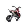 Elektrická Motorka MOTOCROSS, červená, 12V batéria, EVA mäkké kolesá, Koženkové sedadlo, 2 x 25W Motor, Odpruženie, Kovový rám, MP3 Prehrávač s Bluetoothom, pomocné kolieska