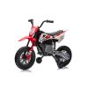 Elektrická Motorka MOTOCROSS, červená, 12V batéria, EVA mäkké kolesá, Koženkové sedadlo, 2 x 25W Motor, Odpruženie, Kovový rám, MP3 Prehrávač s Bluetoothom, pomocné kolieska