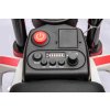 Elektrická Motorka MOTOCROSS, červená, 12V batéria, EVA mäkké kolesá, Koženkové sedadlo, 2 x 25W Motor, Odpruženie, Kovový rám, MP3 Prehrávač s Bluetoothom, pomocné kolieska