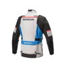 Bunda ANDES DRYSTAR HONDA kolekce, TECH-AIR 5 kompatibilní, ALPINESTARS (světle šedá/černá/modrá/červená) 2024 (Velikost M)