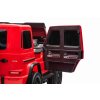 Elektrické autíčko Mercedes-Benz G63 AMG 4x4² Dvojmiestne 12V, červené, MP3 Prehrávač s USB/AUX vstupom, Pohon 4x4, Batéria 12V14Ah, EVA kolesá s odpružením, Koženkové sedadlá, Diaľkový ovládač, Licencované