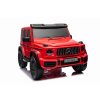 Elektrické autíčko Mercedes-Benz G63 AMG 4x4² Dvojmiestne 12V, červené, MP3 Prehrávač s USB/AUX vstupom, Pohon 4x4, Batéria 12V14Ah, EVA kolesá s odpružením, Koženkové sedadlá, Diaľkový ovládač, Licencované