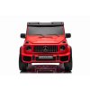 Elektrické autíčko Mercedes-Benz G63 AMG 4x4² Dvojmiestne 12V, červené, MP3 Prehrávač s USB/AUX vstupom, Pohon 4x4, Batéria 12V14Ah, EVA kolesá s odpružením, Koženkové sedadlá, Diaľkový ovládač, Licencované
