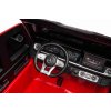 Elektrické autíčko Mercedes-Benz G63 AMG 4x4² Dvojmiestne 12V, červené, MP3 Prehrávač s USB/AUX vstupom, Pohon 4x4, Batéria 12V14Ah, EVA kolesá s odpružením, Koženkové sedadlá, Diaľkový ovládač, Licencované