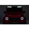 Elektrické autíčko Mercedes-Benz G63 AMG 4x4² Dvojmiestne 12V, červené, MP3 Prehrávač s USB/AUX vstupom, Pohon 4x4, Batéria 12V14Ah, EVA kolesá s odpružením, Koženkové sedadlá, Diaľkový ovládač, Licencované