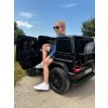 Elektrické autíčko Mercedes-Benz G63 AMG 4x4² Dvojmiestne 12V, červené, MP3 Prehrávač s USB/AUX vstupom, Pohon 4x4, Batéria 12V14Ah, EVA kolesá s odpružením, Koženkové sedadlá, Diaľkový ovládač, Licencované