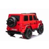 Elektrické autíčko Mercedes-Benz G63 AMG 4x4² Dvojmiestne 12V, červené, MP3 Prehrávač s USB/AUX vstupom, Pohon 4x4, Batéria 12V14Ah, EVA kolesá s odpružením, Koženkové sedadlá, Diaľkový ovládač, Licencované