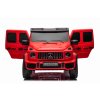 Elektrické autíčko Mercedes-Benz G63 AMG 4x4² Dvojmiestne 12V, červené, MP3 Prehrávač s USB/AUX vstupom, Pohon 4x4, Batéria 12V14Ah, EVA kolesá s odpružením, Koženkové sedadlá, Diaľkový ovládač, Licencované