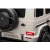 Elektrické autíčko Mercedes-Benz G63 AMG 4x4² Dvojmiestne 12V, biele, MP3 Prehrávač s USB/AUX vstupom, Pohon 4x4, Batéria 12V14Ah, EVA kolesá s odpružením, Koženkové sedadlá, Diaľkový ovládač, Licencované
