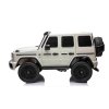 Elektrické autíčko Mercedes-Benz G63 AMG 4x4² Dvojmiestne 12V, biele, MP3 Prehrávač s USB/AUX vstupom, Pohon 4x4, Batéria 12V14Ah, EVA kolesá s odpružením, Koženkové sedadlá, Diaľkový ovládač, Licencované