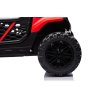 Elektrické autíčko UTV Small 12V, červený, Pohon zadných kolies, 12V batéria, Plastové kolesá, široké dvojité sedadlo, 2,4 GHz Diaľkový ovládač, Jednomiestne, MP3 prehrávač so vstupom USB/SD, LED Svetlá