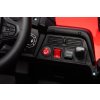 Elektrické autíčko UTV Small 12V, červený, Pohon zadných kolies, 12V batéria, Plastové kolesá, široké dvojité sedadlo, 2,4 GHz Diaľkový ovládač, Jednomiestne, MP3 prehrávač so vstupom USB/SD, LED Svetlá