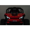 Elektrické autíčko UTV Small 12V, červený, Pohon zadných kolies, 12V batéria, Plastové kolesá, široké dvojité sedadlo, 2,4 GHz Diaľkový ovládač, Jednomiestne, MP3 prehrávač so vstupom USB/SD, LED Svetlá