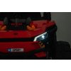 Elektrické autíčko UTV Small 12V, červený, Pohon zadných kolies, 12V batéria, Plastové kolesá, široké dvojité sedadlo, 2,4 GHz Diaľkový ovládač, Jednomiestne, MP3 prehrávač so vstupom USB/SD, LED Svetlá