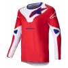 Dres RACER VEIL, ALPINESTARS (červená/biela) 2025 (Veľkosť S)
