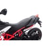 Elektrická Motorka APRILIA DORSODURO 900, Licencované, 12V batéria, EVA mäkké kolesá, 2 x 18W motor, Odpruženie, kovový rám, kovová vidlica, pomocné kolieska, červené