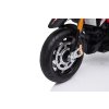 Elektrická Motorka APRILIA DORSODURO 900, Licencované, 12V batéria, EVA mäkké kolesá, 2 x 18W motor, Odpruženie, kovový rám, kovová vidlica, pomocné kolieska, červené