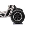 Elektrická Motokára SPORT-KART 24V, čierna, EVA kolesá, Koženkové sedadlo, 2 x 50W Motor, 24V Batéria, Masívna kovová konštrukcia