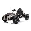 Elektrická Motokára SPORT-KART 24V, čierna, EVA kolesá, Koženkové sedadlo, 2 x 50W Motor, 24V Batéria, Masívna kovová konštrukcia