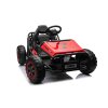 Elektrická Motokára SPORT-KART 24V, červená, EVA kolesá, Koženkové sedadlo, 2 x 50W Motor, 24V Batéria, Masívna kovová konštrukcia