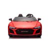 Elektrické autíčko Audi R8 SPYDER Dvojmiestne 24V, červené, MP3 Prehrávač s USB/AUX a Bluetoothom, Batéria 24V/14Ah, 2 x 200W Motory, EVA kolesá so zadným odpružením, Koženkové sedadlá, Diaľkový ovládač, Licencované
