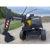 Elektrický Báger Volvo Excavator 12V s podkopovou lyžicou, Jednomiestne, červený, mäkké koženkové sedadlo, MP3 Prehrávač s USB/SD/AUX vstupom, Zadný pohon, 2 x 35W Motor, EVA kolesá, 12V/14Ah batéria