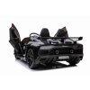 Elektrické autíčko Lamborghini Aventador 12V Dvojmiestne, čierne, 2,4 GHz diaľkové ovládanie, USB / SD Vstup, odpruženie, vertikálne otváracie dvere, mäkké EVA kolesá, 2X MOTOR, ORIGINAL licencia