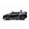 Elektrické autíčko Lamborghini Aventador 12V Dvojmiestne, čierne, 2,4 GHz diaľkové ovládanie, USB / SD Vstup, odpruženie, vertikálne otváracie dvere, mäkké EVA kolesá, 2X MOTOR, ORIGINAL licencia