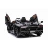 Elektrické autíčko Lamborghini Aventador 12V Dvojmiestne, čierne, 2,4 GHz diaľkové ovládanie, USB / SD Vstup, odpruženie, vertikálne otváracie dvere, mäkké EVA kolesá, 2X MOTOR, ORIGINAL licencia