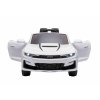 Elektrické autíčko Chevrolet Camaro 12V, biele, 2,4 GHz diaľkové ovládanie, Otváracie dvere, EVA kolesá, LED Svetlá, kožené sedadlo, 2 X MOTOR, USB/SD Vstup, ORGINAL licencia