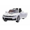 Elektrické autíčko Chevrolet Camaro 12V, biele, 2,4 GHz diaľkové ovládanie, Otváracie dvere, EVA kolesá, LED Svetlá, kožené sedadlo, 2 X MOTOR, USB/SD Vstup, ORGINAL licencia