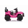 Elektrické autíčko OFFROAD NEW s pohonom zadných kolies, ružové, Lítiová batéria, Vysoký podvozok, široké sedadlo, Odpružené nápravy, 2,4 GHz Diaľkový ovládač, LED svetlá
