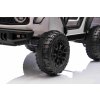 Elektrické autíčko Ford Bronco s pohonom zadných kolies s licenciou (Jednomiestne), biele, Lítiová batéria, Vysoký podvozok, široké sedadlo, Odpružená zadná náprava, 2,4 GHz Diaľkový ovládač, MP3 prehrávač so vstupom USB, LED svetlá