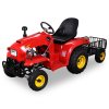 Záhradný traktor s prívesom 110 ccm - Červená