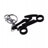 Kovová kľúčenka Motocykel (Farba Černá)