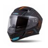 Prilba Integral 3.0 Turbohead, Cassidy (čierna matná / oranžová / modrá, plexi s prípravou pre Pinlock) (Velikost 2XL (63 až 64 cm))
