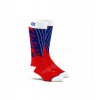 Ponožky TORQUE 100% (červená/modrá) (Veľkosť S/M)