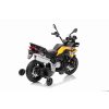 Elektrická Motorka BMW F850 GS, Licencované, 12V batéria, EVA mäkké kolesá, 2 x 35W motor,LED Svetlá, Pomocné kolieska, žltá