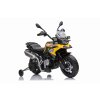 Elektrická Motorka BMW F850 GS, Licencované, 12V batéria, EVA mäkké kolesá, 2 x 35W motor,LED Svetlá, Pomocné kolieska, žltá