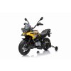 Elektrická Motorka BMW F850 GS, Licencované, 12V batéria, EVA mäkké kolesá, 2 x 35W motor,LED Svetlá, Pomocné kolieska, žltá