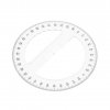 Japonský kruhový úhloměr SHINWA z čirého akrylátu 360° - průměr 150 mm