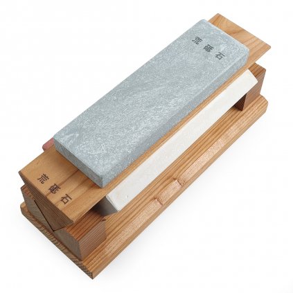 Set of Japanese Sharpening Stones SANYO - Grit 250, 1000, and 4000