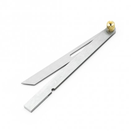 Adjustable stainless steel protractor SHINWA with folding arm - 150 mm